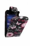 Sony Ericsson Xperia Mini Pro SK17i  Leather Flip Case Butterflies
